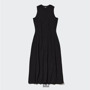 Uniqlo Cotton Blend Knit Sleeveless Dress